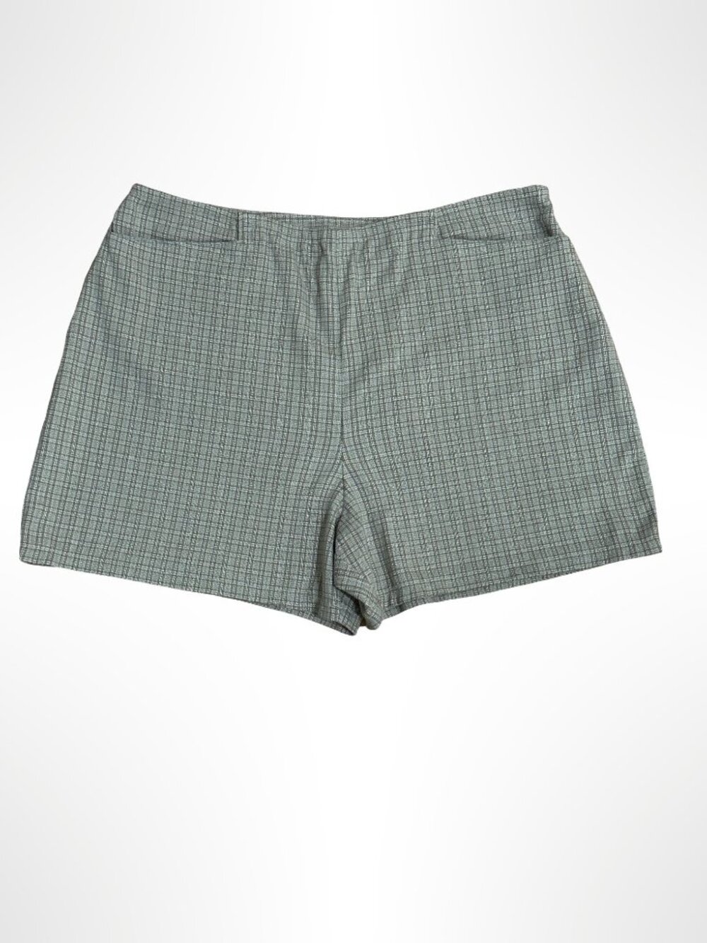 EXPRESS Vintage Plaid Shorts Tan Cream Size 6